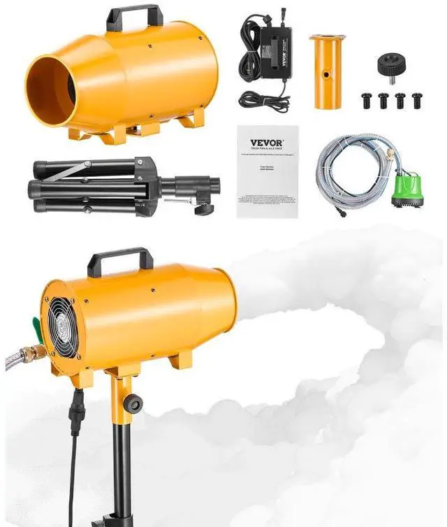 Alt view image 2 of 2 - VEVOR Foam Machine, 180 W Party Foam Cannon, Portable Foam Maker with a Tripod Stand, Foam Party Machine with a Submersible Pump, for Backyard, Pool, Outdoor Events, Birthdays, Celebrations & Party