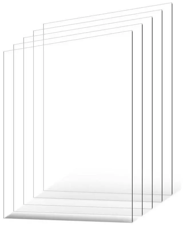 Alt view image 2 of 2 - VEVOR PET/Plexiglass Sheets, 5-Pack Plastic Sheet, 24 x 36 Inch 0.04 Inch Thick Transparent Clear Flexible Plastic Panels for Craft, Replacement Picture Frame Glass, DIY Display Project, Easy to Cut