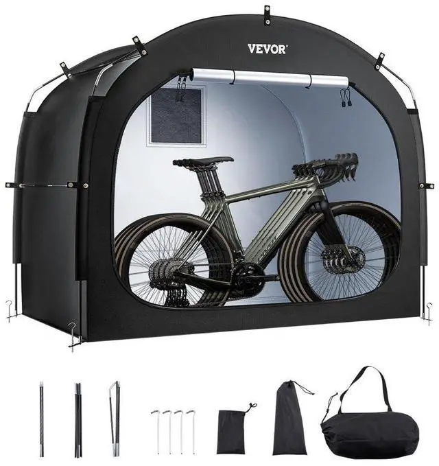 Alt view image 2 of 2 - VEVOR Outdoor Bike Storage Tent Spacious Waterproof Bike Tent for 4 to 5 Bikes