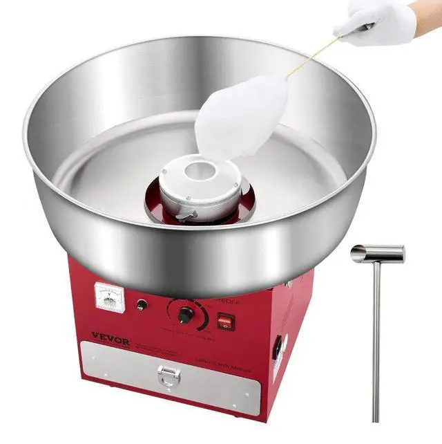 Alt view image 2 of 2 - VEVOR Commercial Cotton Candy Machine Sugar Floss Maker 1000W for Party Home Red