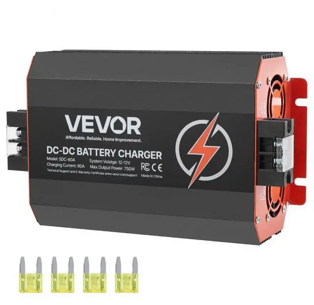 Main image of VEVOR 12V 60A DC to DC Charger Battery Charger 750W for Lead-Acid and Lithium AGM GEL