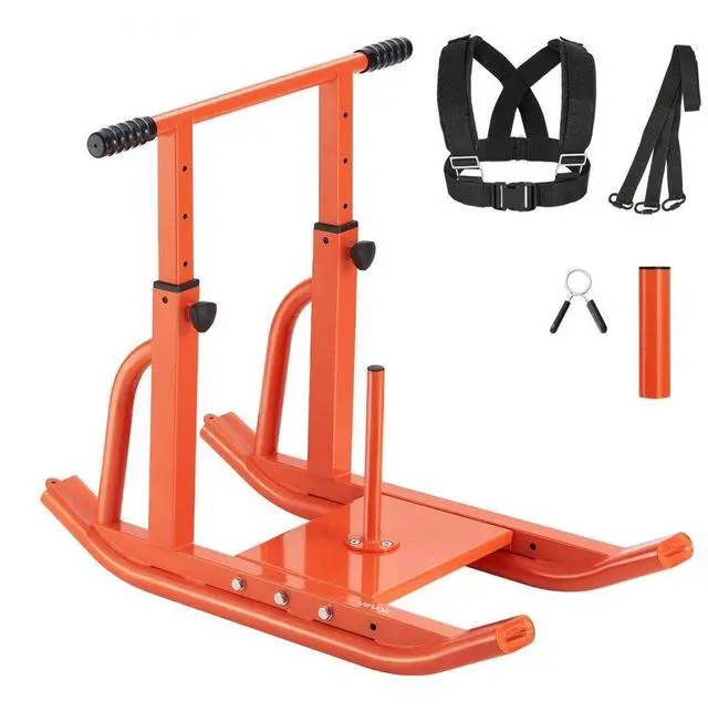 Main image of VEVOR Weight Power Pull Push Sled Workout Fitness Strength Speed Training Sled Orange
