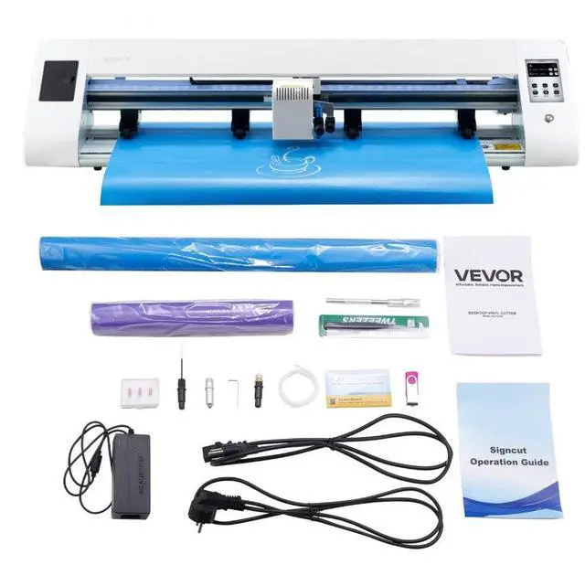 Main image of VEVOR Cutting Machine Vinyl Cutter Machine Automatic Edge Detection 2 Blade Type