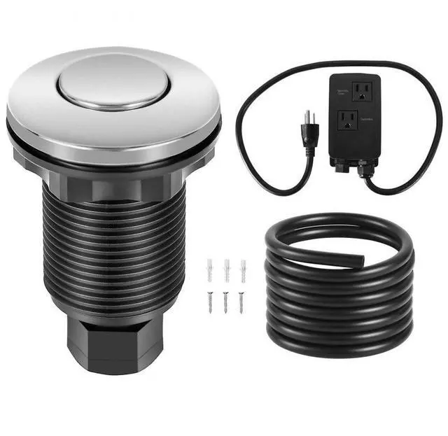 Main image of VEVOR Garbage Disposal Air Switch Kit Dual Outlet Sink Top Air Switch 2.5-inch