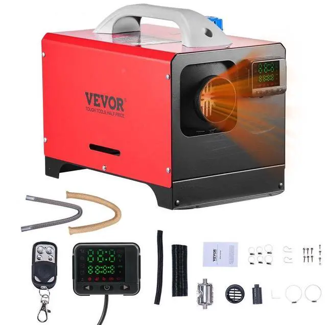 Main image of VEVOR Diesel Air Heater Diesel Parking Heater 8 kW DC 12-24 V Black LCD Switch