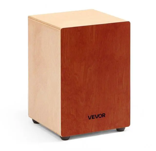 Main image of VEVOR Cajon Box Drum Wooden Percussion Instrument Drum with Guitar Strings Birch Wood