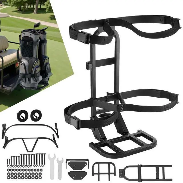 Main image of VEVOR Upgraded Golf Cart Rear Seat Bag Holder 27.1 x 15.6 x 29.7 Inch Carbon Steel