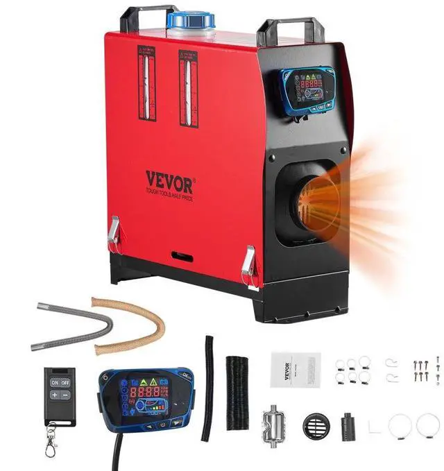 Main image of VEVOR Diesel Air Heater Diesel Parking Heater 8 kW DC 12-24 V Blue LCD Switch