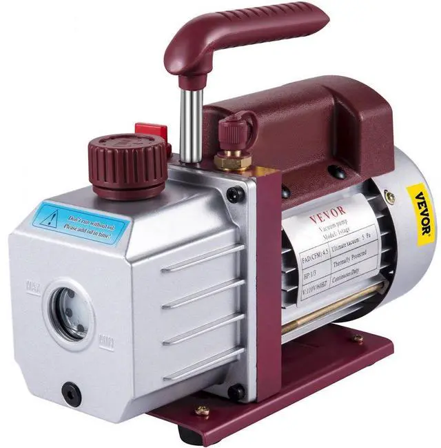 Alt view image 5 of 5 - 4.5CFM Single-Stage Rotary Vacuum Pump Wine Degassing HVAC/Auto AC 4.5CFM 1/3HP