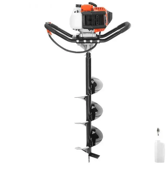 Alt view image 2 of 2 - VEVOR Post Hole Digger, 43cc 1250W Auger Post Hole digger, Gas Powered Earth Digger with 8" Earth Auger Drill Bit, 30 inch Long Alloy Steel Auger, for Farmland, Garden and Plant, EPA certification