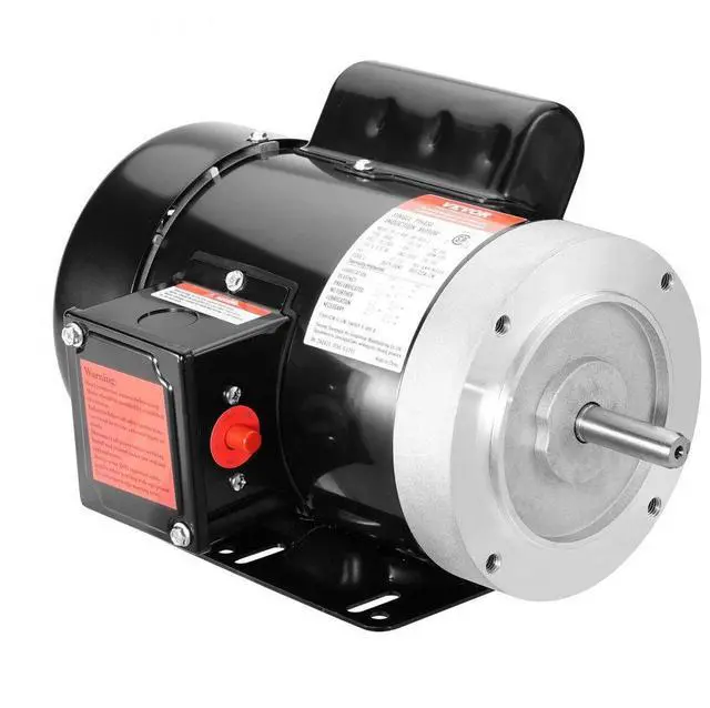 Alt view image 2 of 2 - VEVOR 0.75HP Electric Motor 1725 rpm, AC 115V/230V, 56C Frame, Air Compressor Motor Single Phase, 5/8" Keyed Shaft, CW/CCW Rotation for Agricultural Machinery and General Equipment