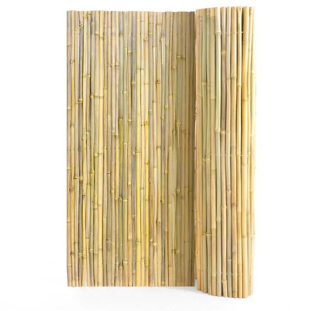 Alt view image 2 of 2 - VEVOR Natural Rolled Bamboo Fence Bamboo Panel 6 ft H x 8 ft L x 0.75 in D.