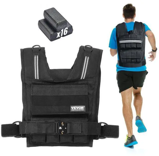 Alt view image 2 of 2 - VEVOR 35lb Adjustable Weighted Vest for Men Women Strength Training Running