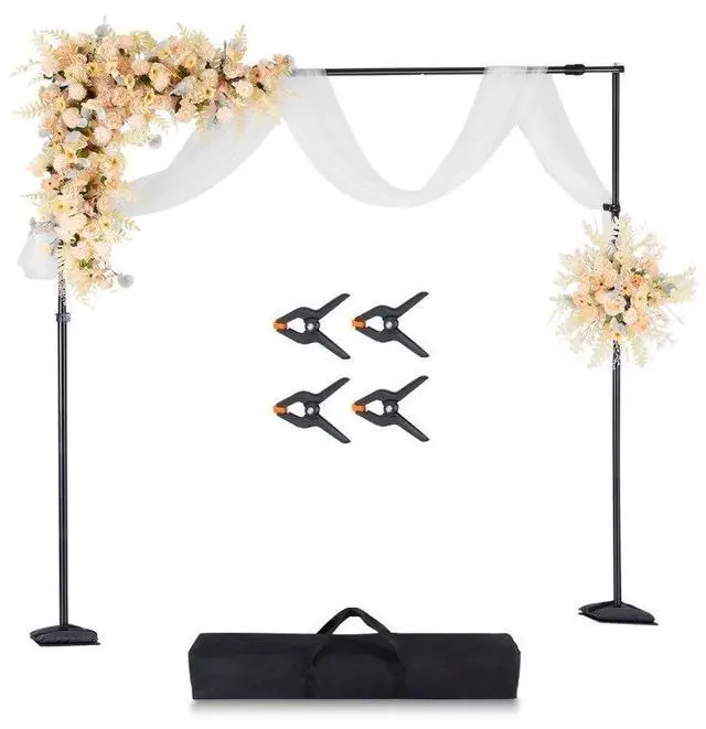 Alt view image 2 of 9 - VEVOR Backdrop Stand Background Stand Kit 8.5 x 10 ft for Party & Photo Studio