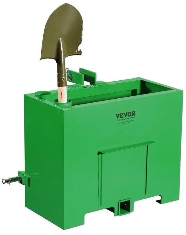 Main image of Ballast Box 3 Point Category 1 Tractor Quick Tach Hitch Counterweight Green