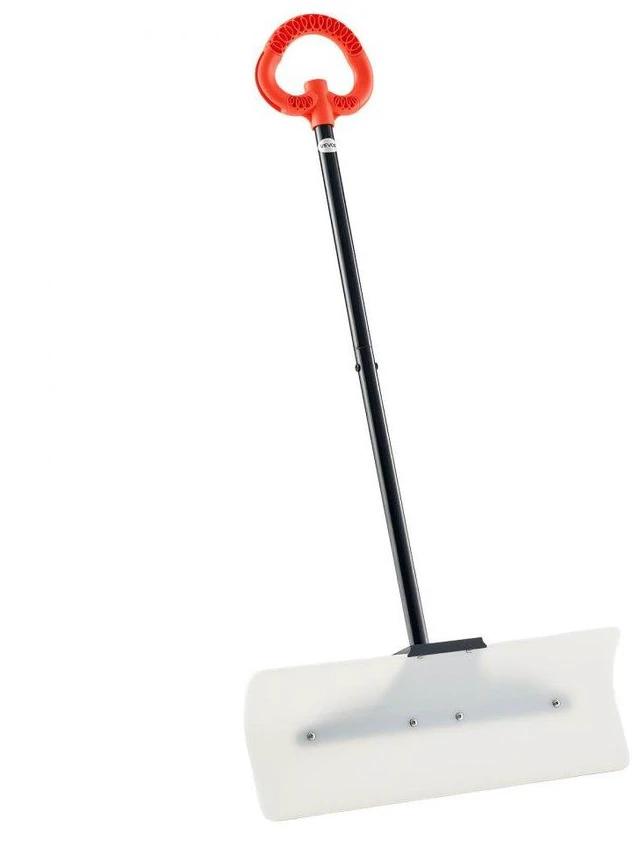 Main image of Plastic Snow Pusher Shovel 24in Heavy Duty Snow Plow for Driveway Ergonomic Grip