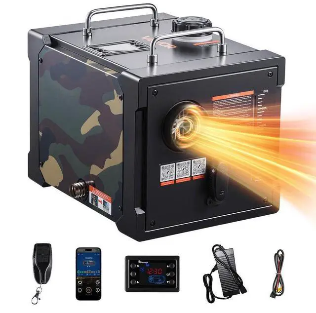 Main image of VEVOR Diesel Heater Portable Diesel Air Heater 8KW DC 12V/24V Bluetooth 1.9 Gal