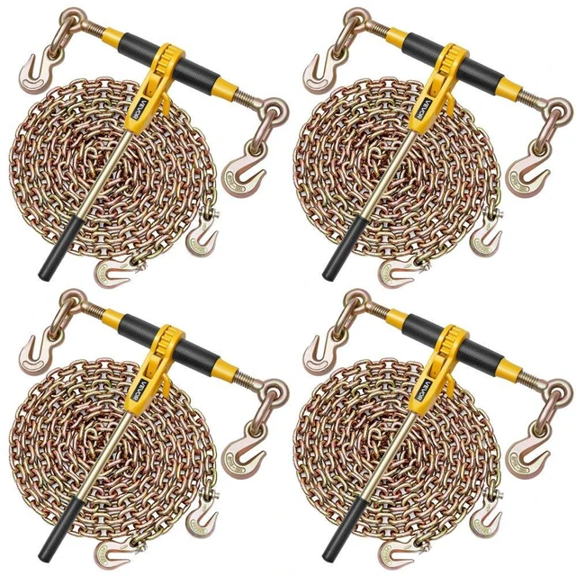 Main image of VEVOR Ratchet Chain Binder 5/16 in x 14 ft G80 Chains Load Binder for Towing