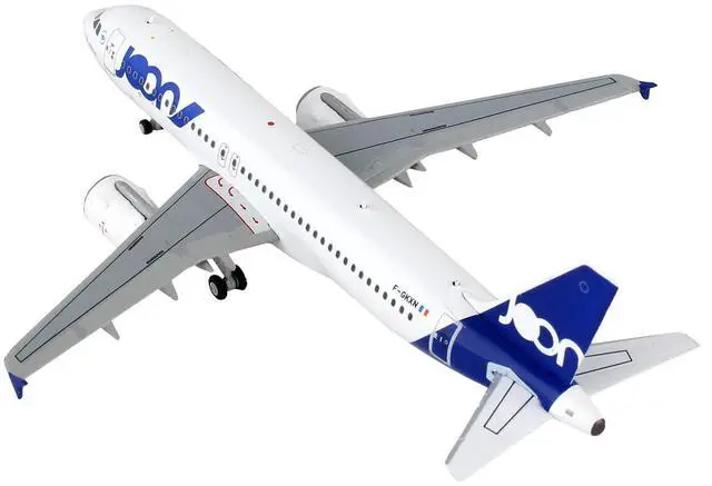Alt view image 7 of 8 - Airbus A320 Commercial Aircraft "Joon" White with Blue Tail 1/400 Diecast Model Airplane by GeminiJets