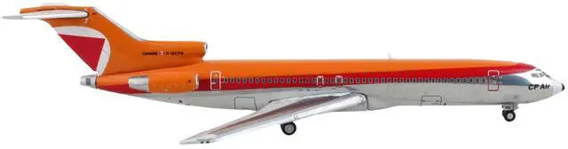 Alt view image 5 of 5 - Boeing 727-200 Commercial Aircraft "CP Air" Orange and Silver with Red Stripes 1/400 Diecast Model Airplane by GeminiJets