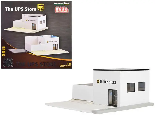 Alt view image 6 of 10 - The UPS Store Diorama "Mechanic's Corner" for 1/64 Scale Models by Greenlight