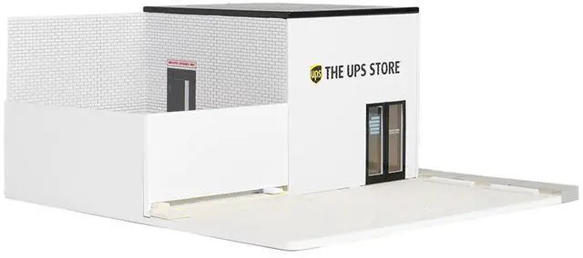 Alt view image 7 of 10 - The UPS Store Diorama "Mechanic's Corner" for 1/64 Scale Models by Greenlight