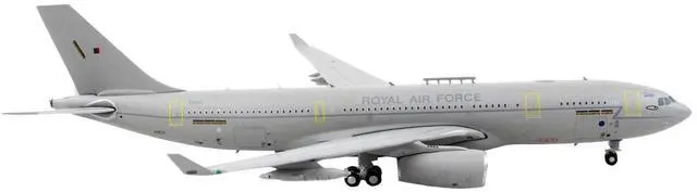 Alt view image 5 of 5 - Airbus A330 MRTT Tanker Aircraft "Royal Air Force" Gray "Gemini Macs" Series 1/400 Diecast Model Airplane by GeminiJets