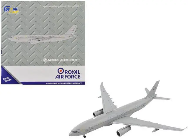 Alt view image 4 of 5 - Airbus A330 MRTT Tanker Aircraft "Royal Air Force" Gray "Gemini Macs" Series 1/400 Diecast Model Airplane by GeminiJets