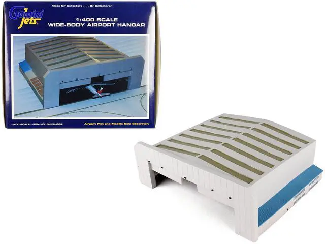 Alt view image 7 of 9 - Gemini Jets Wide-Body Airport Hangar 1:400 Scale Playset