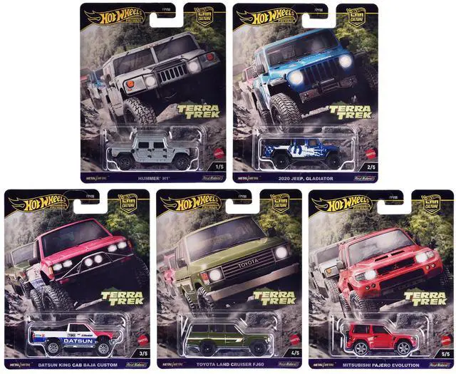 Alt view image 7 of 7 - "Terra Trek" 5 piece Set "Car Culture" 2024 Series C Diecast Model Cars by Hot Wheels