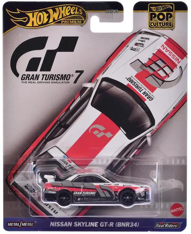 Alt view image 2 of 2 - Nissan GT-R Nismo GT3 #23 White "Gran Turismo 7" Video Game Diecast Model Car by Hot Wheels