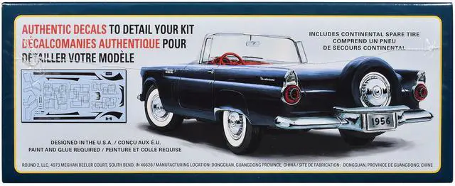 Alt view image 7 of 8 - 1956 Ford Thunderbird (Skill 2) 1/25 Plastic Model Kit by AMT