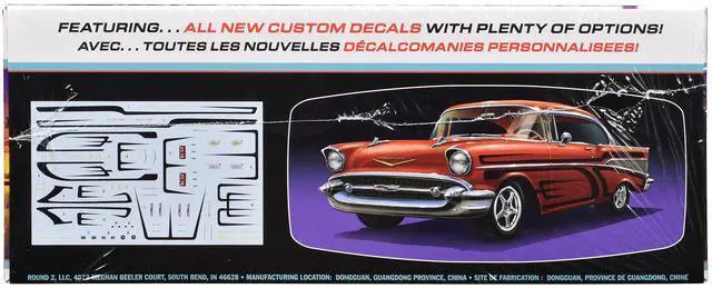 Alt view image 6 of 8 - 1957 Chevrolet Bel Air Street Machine "Kustom Kruisers" (Skill 2) 1/25 Plastic Model Kit by AMT