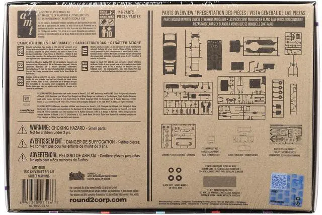 Alt view image 8 of 8 - 1957 Chevrolet Bel Air Street Machine "Kustom Kruisers" (Skill 2) 1/25 Plastic Model Kit by AMT