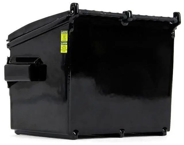 Alt view image 7 of 7 - Refuse Trash Bin Black 1/34 Diecast Model by First Gear