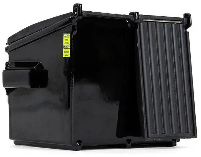 Alt view image 6 of 7 - Refuse Trash Bin Black 1/34 Diecast Model by First Gear