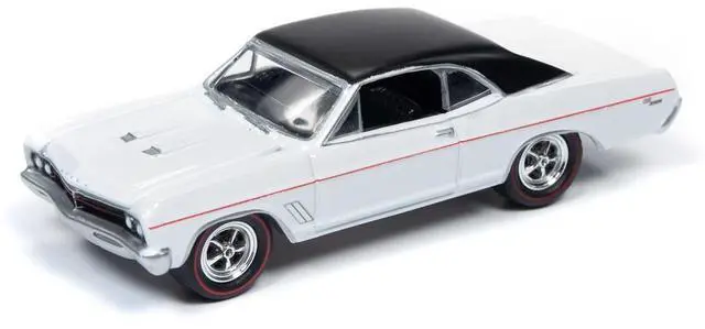 Alt view image 8 of 9 - 1967 Buick GS 400 White with "Buick" City Billboard "Johnny Lightning 50th Anniv." 1/64 Diecast Car by Johnny Lightning