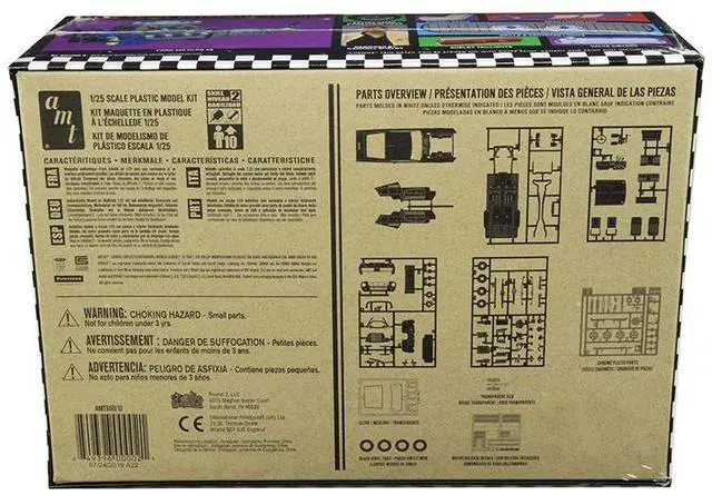 Alt view image 9 of 9 - Skill 2 Model Kit 1967 Ford Mustang Shelby GT350 White 1/25 Scale Model by AMT