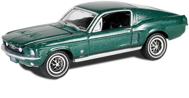 Alt view image 8 of 9 - 1967 Ford Mustang GT Fastback "High Country Special" Timberline Green Metallic 1/64 Diecast Model Car by Greenlight