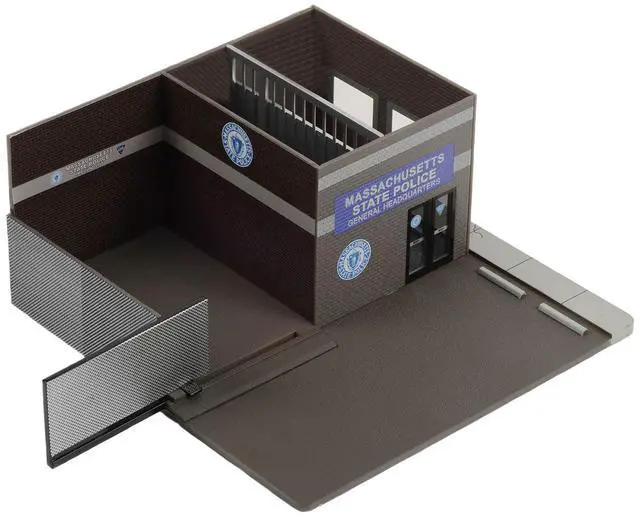 Alt view image 5 of 6 - Massachusetts State Police General Headquarters Diorama "Mechanic's Corner" Series 10 for 1/64 Scale Models by Greenlight