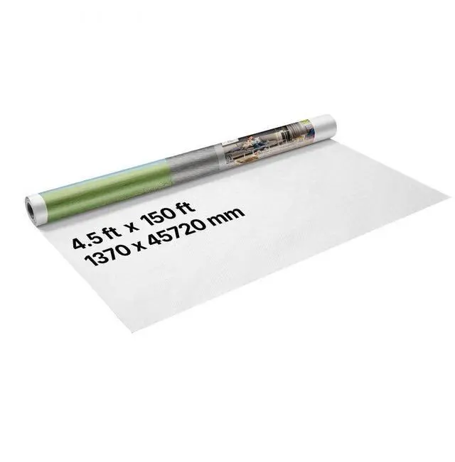 Main image of VEVOR 4.5 x 150 ft House Wrap 0.13 mm Thick Drop Cloth Vapor Barrier Covering