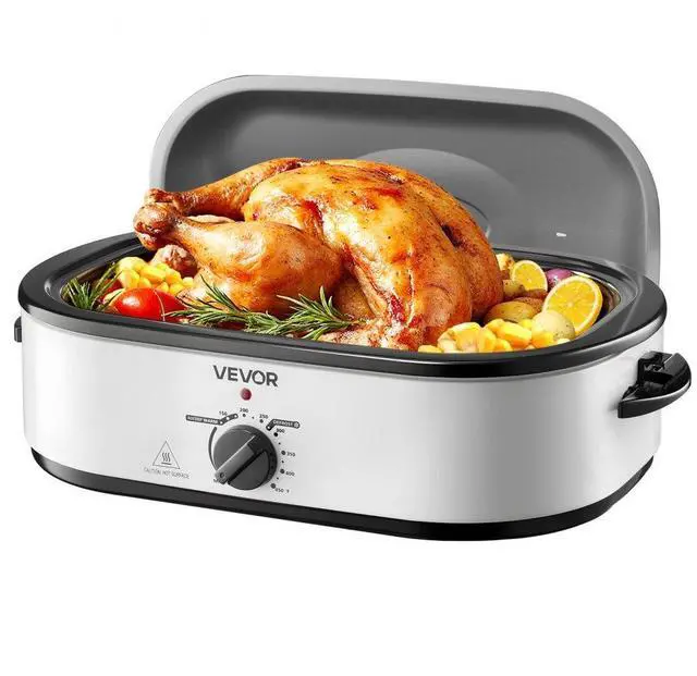Main image of VEVOR Electric Roaster Oven 18QT Electric Roasting Pan with Self-Basting Lid