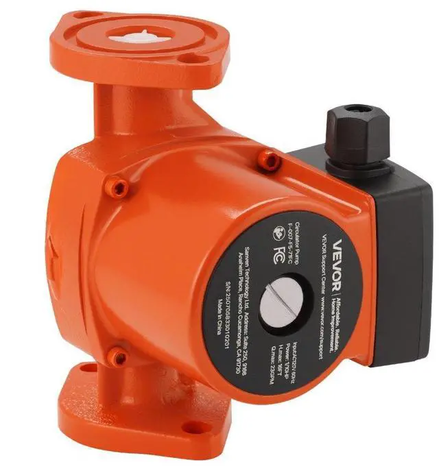 Main image of VEVOR F-007-F5-71FC Cast Iron Circulator Pump Hot Water Circulation 1/10HP 23GPM