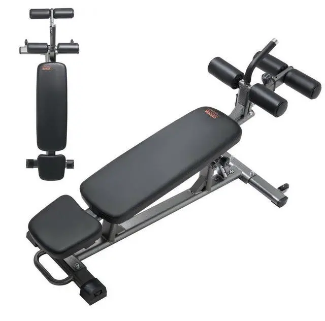 Main image of VEVOR Sit Up Bench Curved Ab Bench 4 Adjustable Height Reverse Crunch Handle
