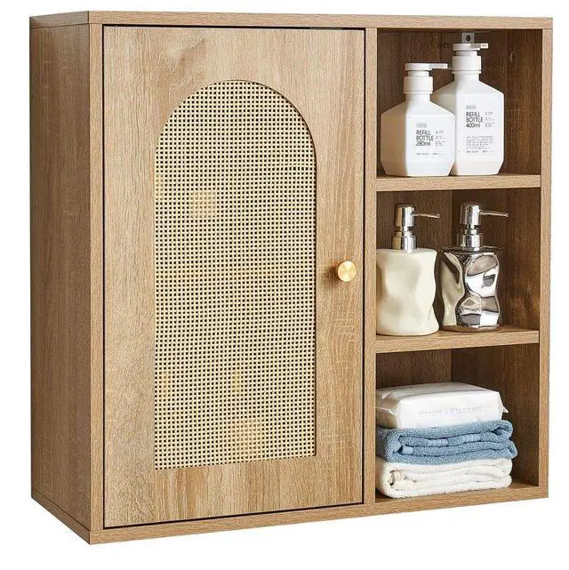 Main image of VEVOR Bathroom Wall Cabinet Over Toilet Storage Medicine Cabinet Door & Shelves