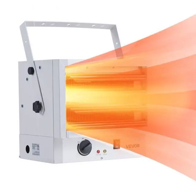 Main image of VEVOR Electric Garage Heater 5000Watt Ceiling Mounted for Workshop 240V White