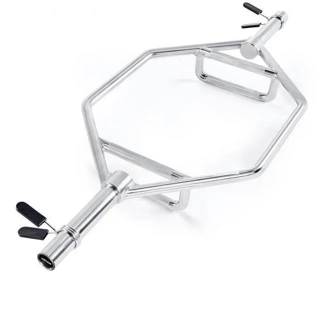 Main image of Trap Bar Hex Bar Barbell Weightlifting for Squat Shrug Deadlift 2in Knurled Grip