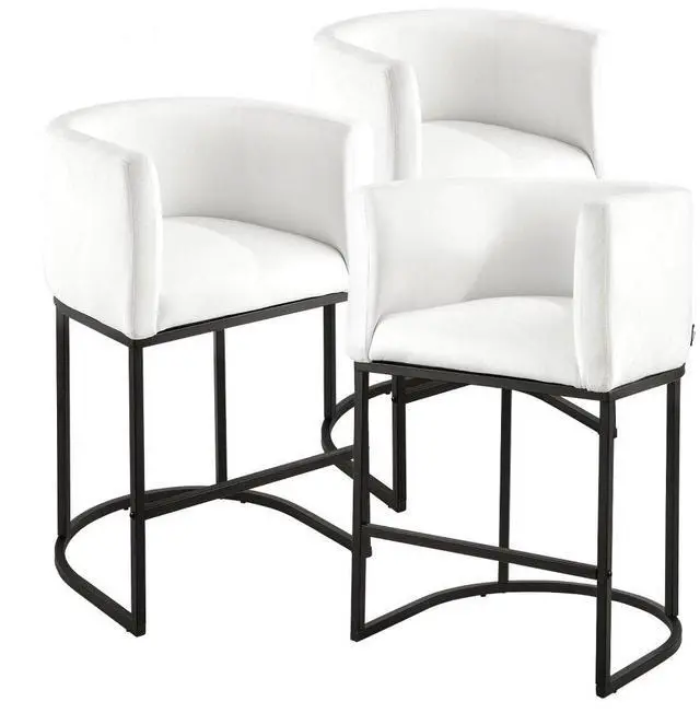 Main image of VEVOR 25 in Bar Stool Counter Height Barstool Backrest Kitchen Chair Set of 3