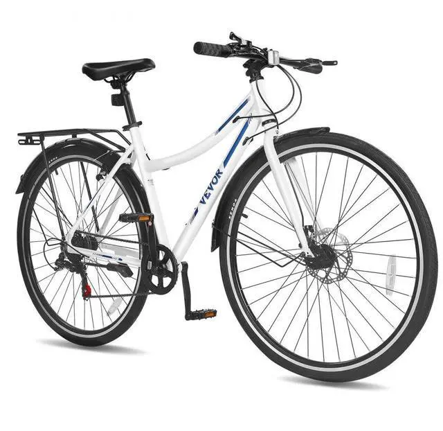 Main image of VEVOR Hybrid Bike Mens Hybrid Bicycle City Commuter Bikes 700c 7-Speed Shimano