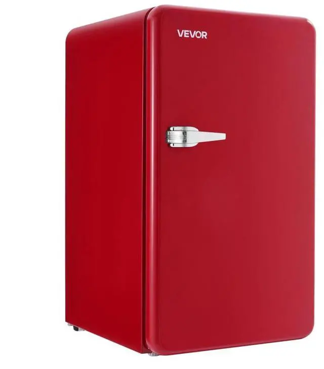 Main image of VEVOR Mini Fridge 3.2 Cu.Ft Single Door Compact Small Refrigerator Dorm Red